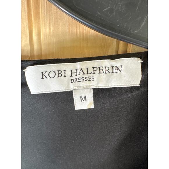 Kobi Halperin Black Ruffle Boho Sleeve Dress Medium, Dark Cottagecore, Fairygoth - Picture 5 of 11